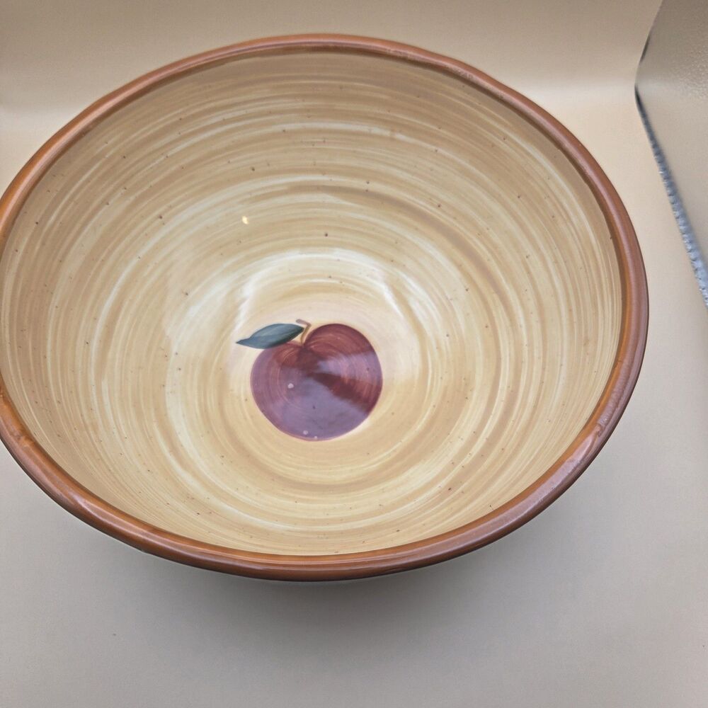 Vintage Anchor Hocking Brookhaven Stoneware Serving Bowl